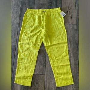 Ellen Tracy Lemon Yellow Pants